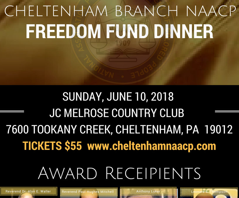 2018 Freedom Fund Dinner Award Flyer and Award Recipients